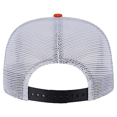 Men's New Era Orange/Black Cincinnati Bengals Throwback Dye Golfer Snapback Hat