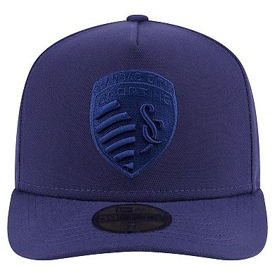 Men's New Era Navy Sporting Kansas City Color Pack A-Frame 59FIFTY Fitted Hat