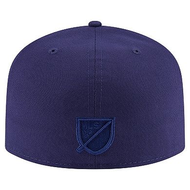Men's New Era Navy Sporting Kansas City Color Pack A-Frame 59FIFTY Fitted Hat