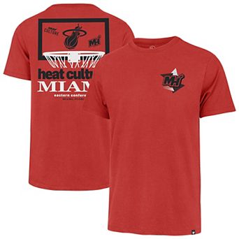 Men's '47 Red Miami Heat City Edition Backboard T-Shirt