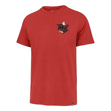 Men's '47 Red Miami Heat City Edition Backboard T-Shirt
