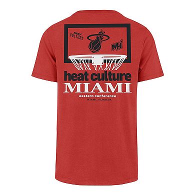 Men's '47 Red Miami Heat City Edition Backboard T-Shirt
