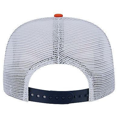Men's New Era Orange/Navy Chicago Bears Throwback Dye Golfer Snapback Hat