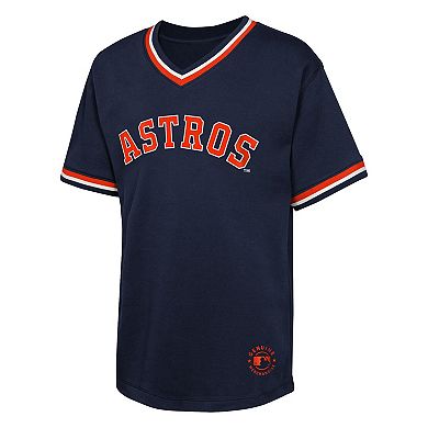 Youth Navy Houston Astros Relief Pitcher V-Neck T-Shirt