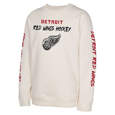 Youth Cream Detroit Red Wings Star Power Pullover Sweatshirt