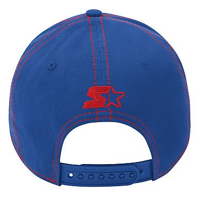 Men's Starter Blue New York Rangers Sphere II Curved Starfit Adjustable Hat