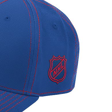 Men's Starter Blue New York Rangers Sphere II Curved Starfit Adjustable Hat