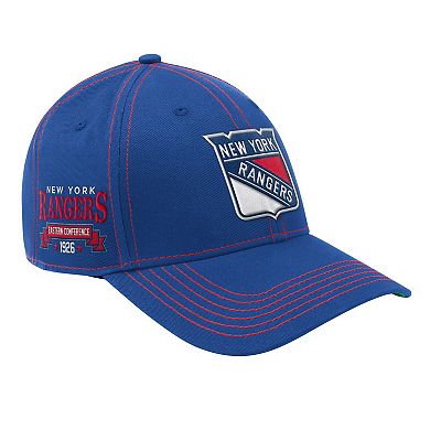 Men's Starter Blue New York Rangers Sphere II Curved Starfit Adjustable Hat