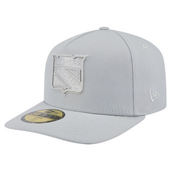Men's New Era Gray New York Rangers Color Pack A-Frame 59FIFTY Fitted Hat
