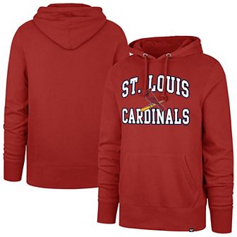 Men's '47 Red St. Louis Cardinals Velocity Headline Pullover Hoodie
