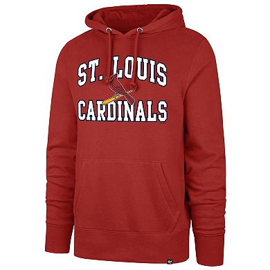 Men's '47 Red St. Louis Cardinals Velocity Headline Pullover Hoodie