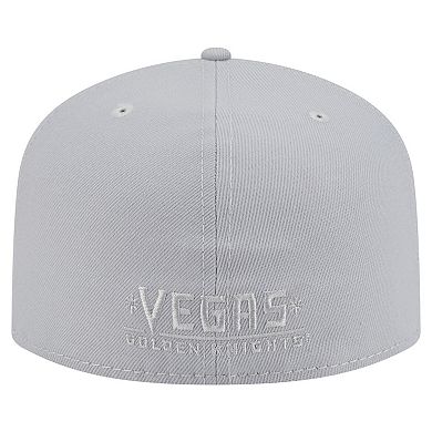 Men's New Era Gray Vegas Golden Knights Color Pack A-Frame 59FIFTY Fitted Hat