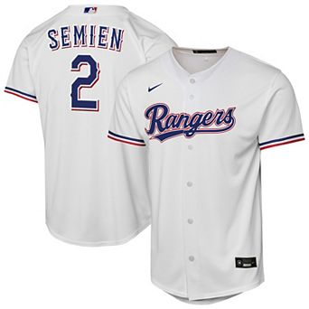 Youth Nike Marcus Semien White Texas Rangers Home Replica Player Jersey