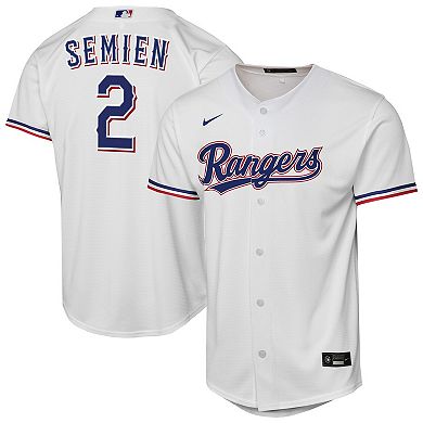 Youth Nike Marcus Semien White Texas Rangers Home Replica Player Jersey