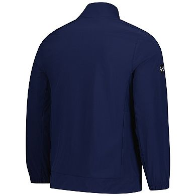 Men's Fanatics Navy Columbus Blue Jackets Authentic Pro Rink Coaches Full-Zip Jacket