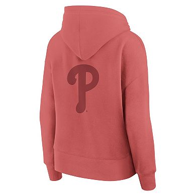 Women's Fanatics Red Philadelphia Phillies Elements Future Ground Subtle Tonal Pullover Hoodie