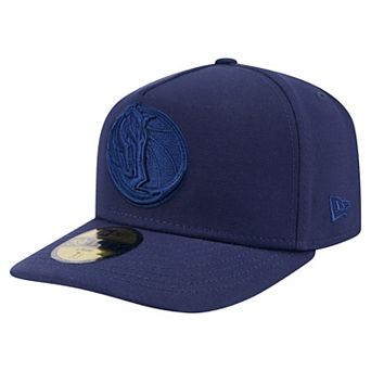 Men's New Era Navy Dallas Mavericks Colorpack A-Frame Pinch Front 59FIFTY Fitted Hat