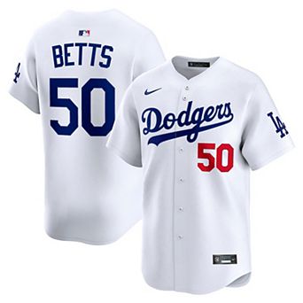 Men's Nike Mookie Betts White Los Angeles Dodgers Home Limited Player Jersey