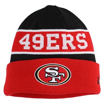 Youth New Era Scarlet San Francisco 49ers Active Reversible Cuffed Knit Hat