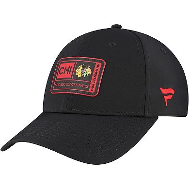 Men's Fanatics Black Chicago Blackhawks Training Camp Fitted Hat