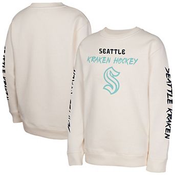 Youth Cream Seattle Kraken Star Power Pullover Sweatshirt