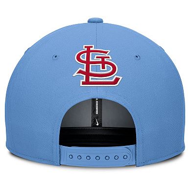 Men's Nike Gray/Light Blue St. Louis Cardinals Pro Performance Snapback Hat