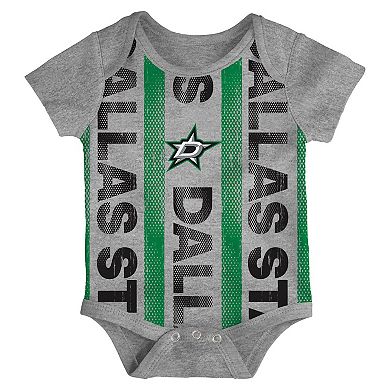 Infant Dallas Stars Loyal Buddies Three-Pack Bodysuit Set