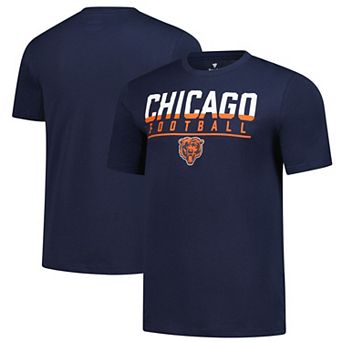 Men's Fanatics Navy Chicago Bears Blocked T-Shirt