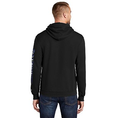 Men's Starter Black Baltimore Ravens Wordmark Logo Pullover Hoodie