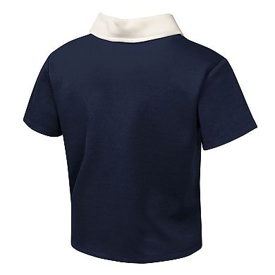 Girls Youth Navy New York Yankees Base Trainer Johnny Polo and Skort Set