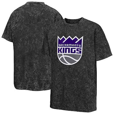 Youth Black Sacramento Kings Rugged Defense T-Shirt
