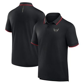 Men's Fanatics Black Washington Capitals Front Office Move Mono Polo