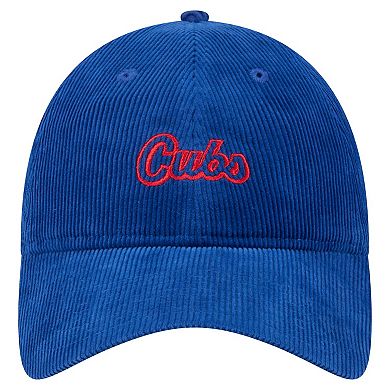 Women's New Era Royal Chicago Cubs Corduroy 9TWENTY Adjustable Hat