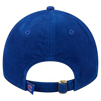Women's New Era Royal Chicago Cubs Corduroy 9TWENTY Adjustable Hat