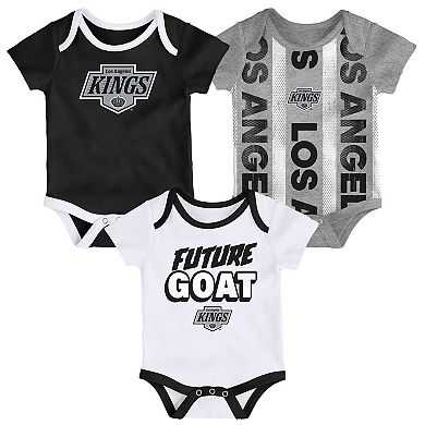 Infant Los Angeles Kings Loyal Buddies Three-Pack Bodysuit Set