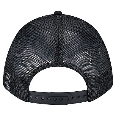 Men's New Era Black Chicago White Sox Gradient 9FORTY A-Frame M-Crown Trucker Adjustable Hat
