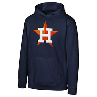 Youth Navy Houston Astros Primary Logo Pullover Hoodie