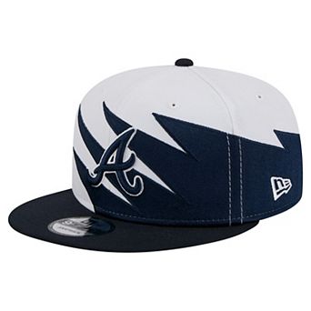 Men's New Era Navy/White Atlanta Braves Jagged 9FIFTY Snapback Hat