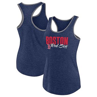 Women's Profile Navy Boston Red Sox Plus Size Racerback Tank Top