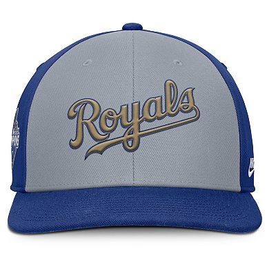 Men's Nike Gray/Royal Kansas City Royals Pro Performance Snapback Hat