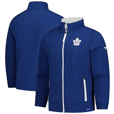 Men's Fanatics Blue Toronto Maple Leafs Authentic Pro Full-Zip Coaches Jacket