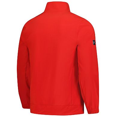 Men's Fanatics Red Calgary Flames Authentic Pro Full-Zip Coaches Jacket