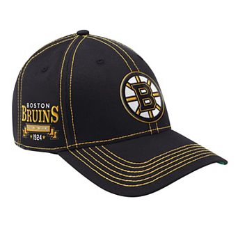 Men's Starter Black Boston Bruins Sphere II Curved Starfit Adjustable Hat