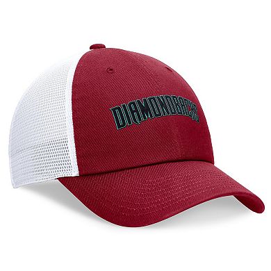 Men's Nike Red Arizona Diamondbacks Wordmark Adjustable Trucker Hat