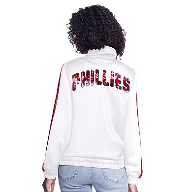 Women's G-III Sports by Carl Banks White Philadelphia Phillies Gear II Full-Zip Track Jacket