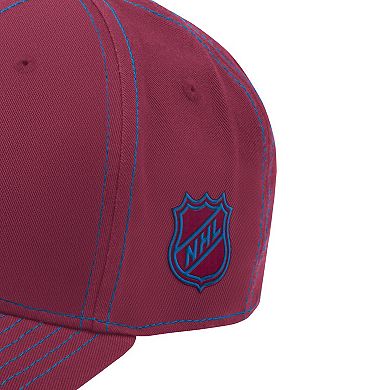 Men's Starter Burgundy Colorado Avalanche Sphere II Curved Starfit Adjustable Hat