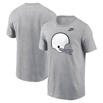 Men's Nike Heather Gray Penn State Nittany Lions Legacy Helmet T-Shirt