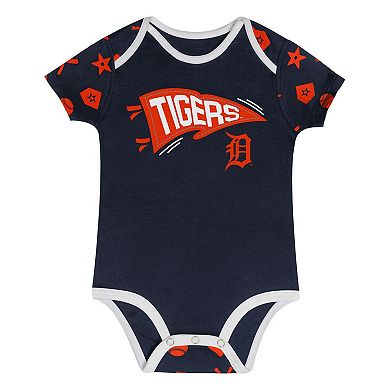 Infant Navy Detroit Tigers On Deck 2-Piece Diaper Cover Set