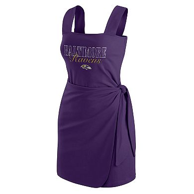 Women's WEAR by Erin Andrews Purple Baltimore Ravens Wrap Dress