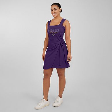 Women's WEAR by Erin Andrews Purple Baltimore Ravens Wrap Dress